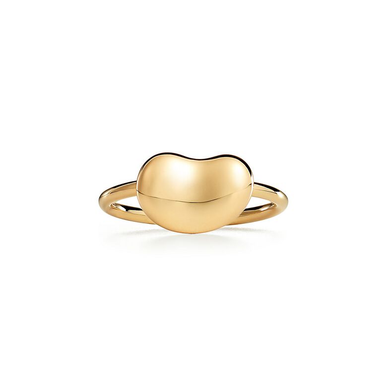 Elsa Peretti&reg; Bean design Ring in Yellow Gold, 12 mm - Size 8, , hi-res
