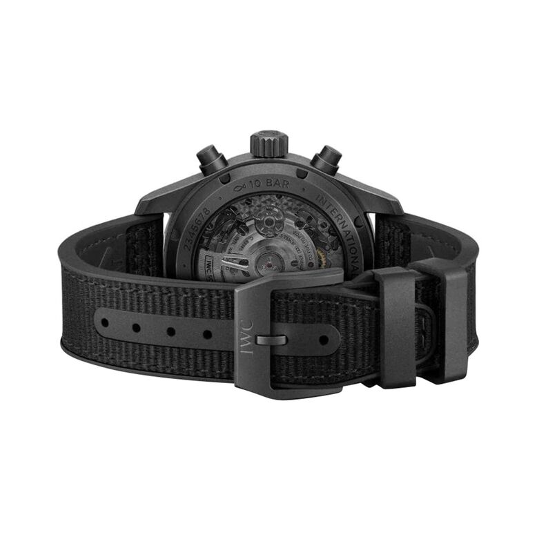 Pilot&#39;s Chronograph Top Gun Ceratanium 41mm Mens Watch Black, , hi-res
