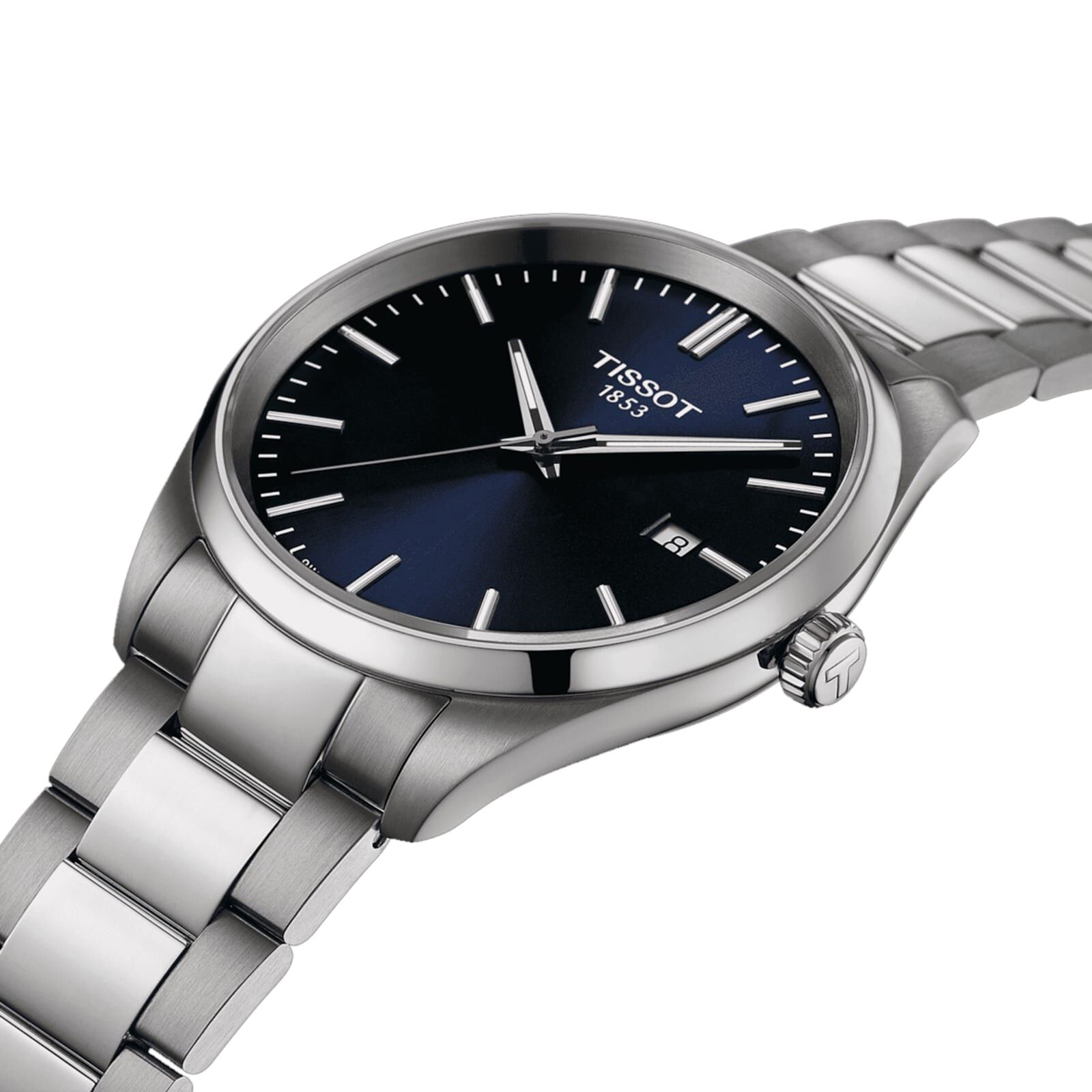 Tissot PR100 Blue 40mm Mens Watch Fine Watches | Heathrow Reserve