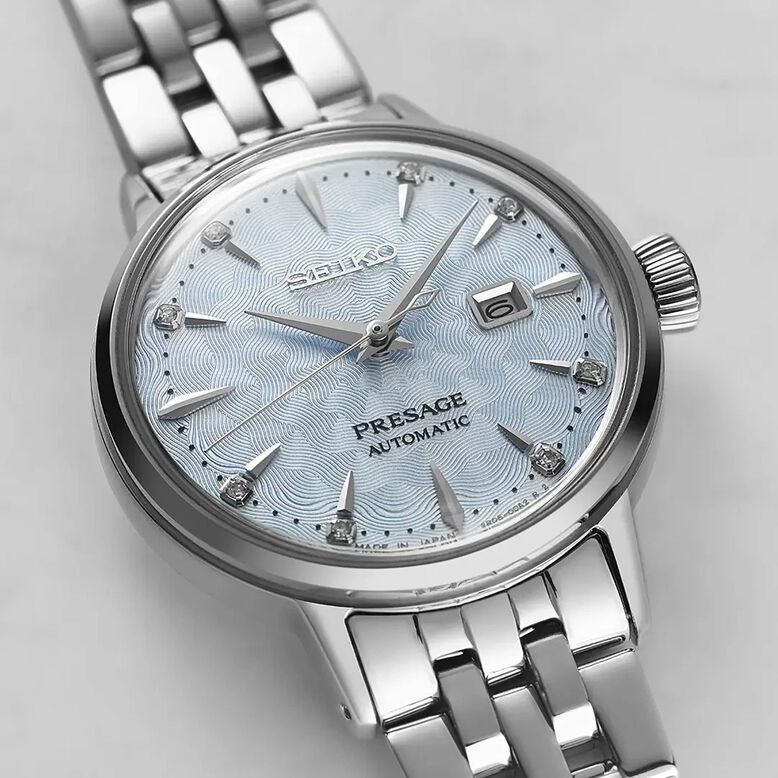 Presage Cocktail Time &#39;Skydiving&#39; Diamond Twist Ladies Watch, , hi-res