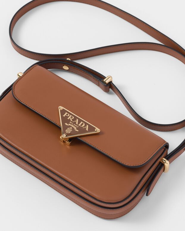 Leather shoulder bag, , hi-res