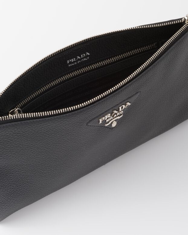 Leather shoulder bag, , hi-res