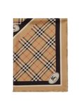 Check Knight Stamp Silk Scarf, , hi-res