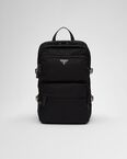 Re-Nylon and Saffiano leather backpack