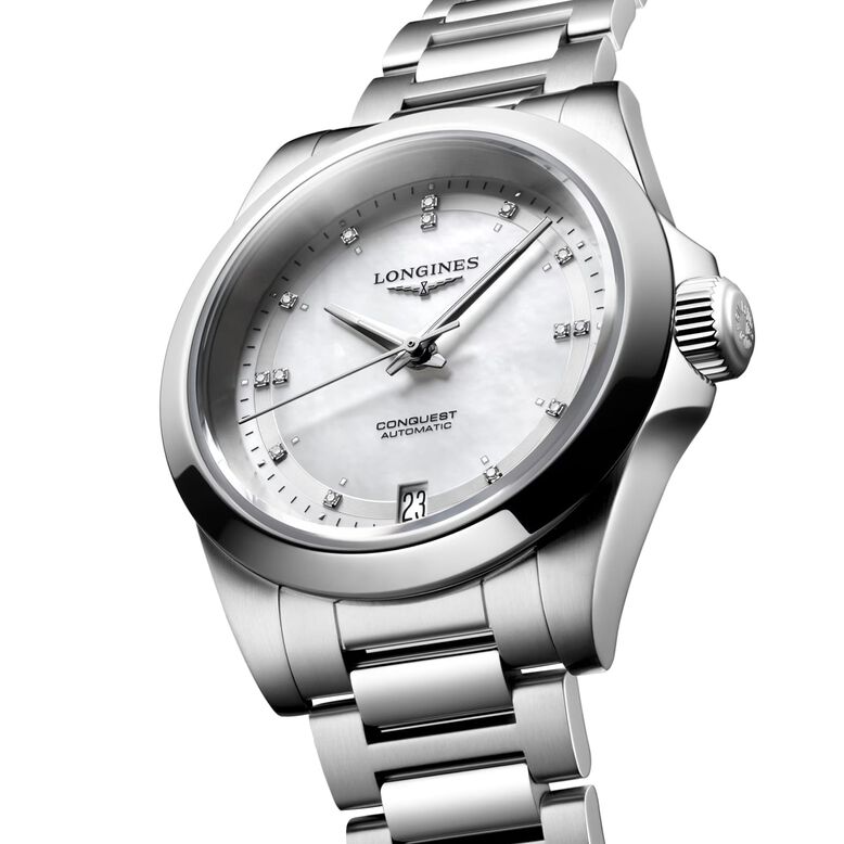 Conquest 34mm Ladies Watch Mother Of Pearl, , hi-res