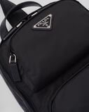 Re-Nylon and Saffiano leather backpack, , hi-res