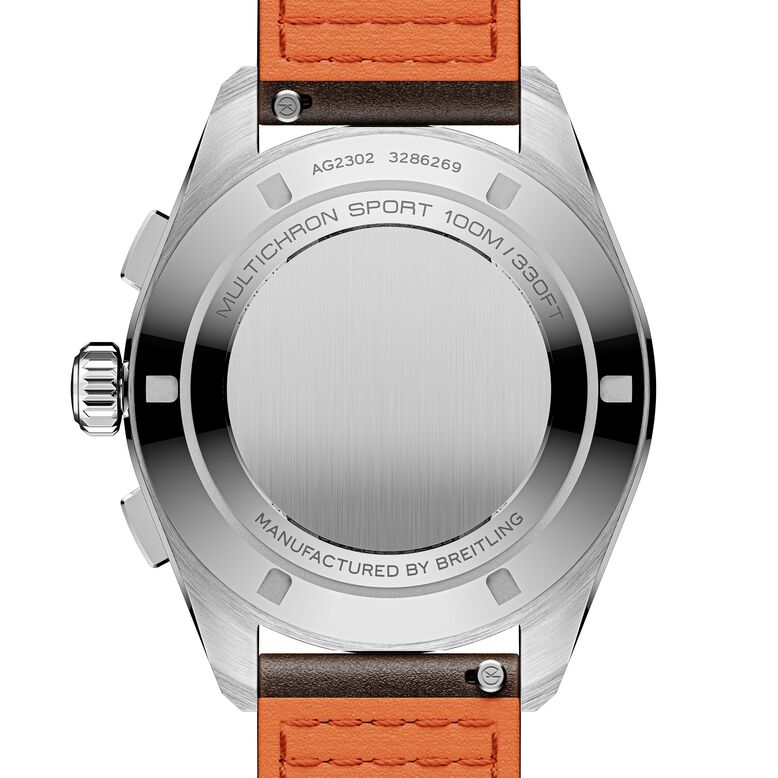Multichron Sport Chronograph Automatic 41mm Unisex Watch Black Dial Leather, , hi-res