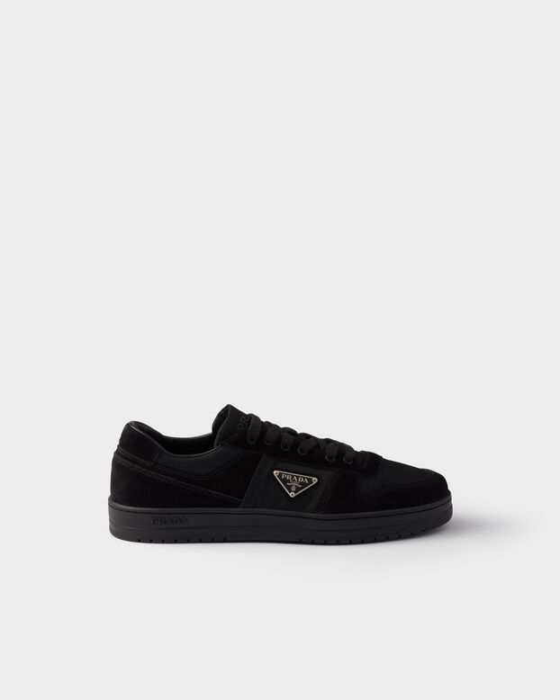 Downtown Re-Nylon and suede sneakers, , hi-res