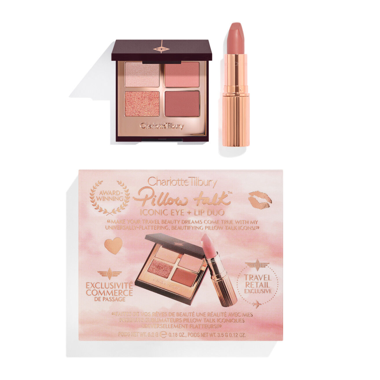 Charlotte Tilbury Pillow Talk Iconic Eye Lip Duo Travel Retail