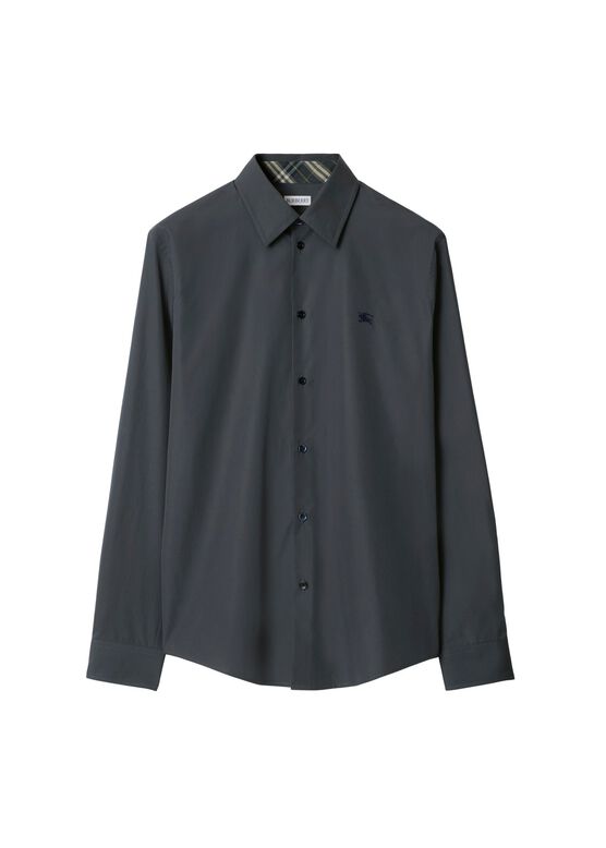 Slim Fit Cotton Shirt, , hi-res
