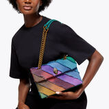 DENIM KENSINGTON BAG L, , hi-res