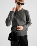 Velvet mini-bag with nappa leather details, , hi-res