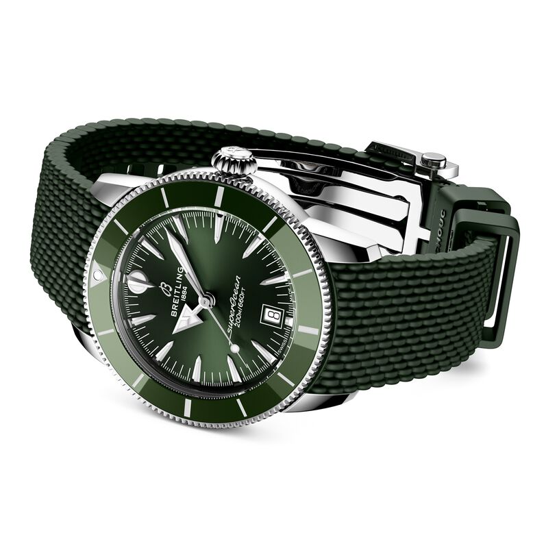 Superocean Heritage B31 Automatic 42mm Mens Watch Green Rubber, , hi-res