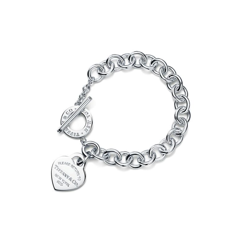 Return to Tiffany&trade; Heart Tag Toggle Bracelet in Silver, , hi-res