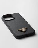 Saffiano leather cover for iPhone 15 Pro Max, , hi-res