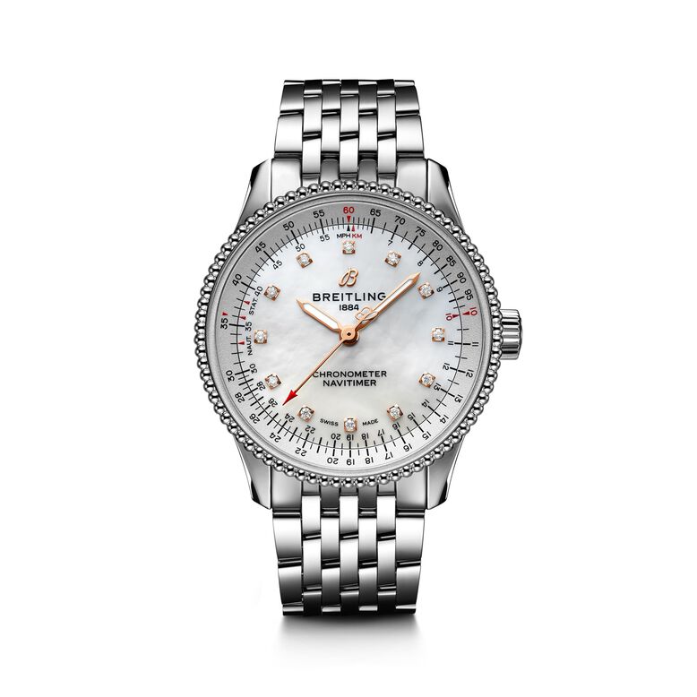 Navitimer Automatic 35 Stainless Steel Watch, , hi-res