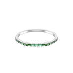 Matrix Bangle - Green Rhodium
