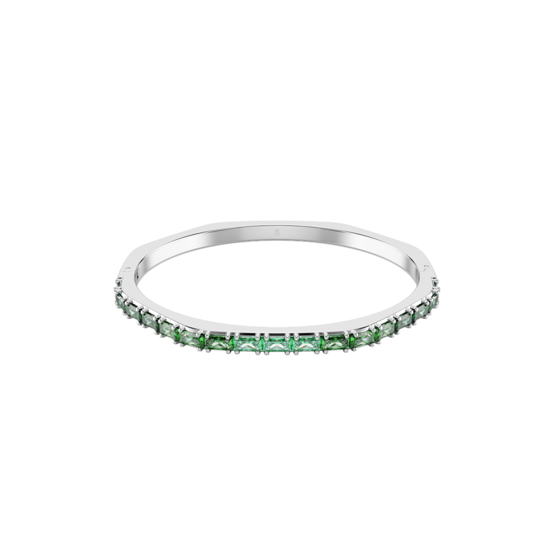 Matrix Bangle - Green Rhodium, , hi-res