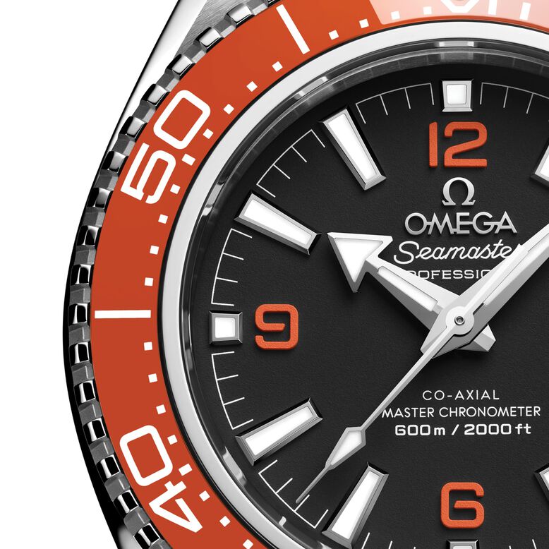 Seamaster Planet Ocean 600M 42mm Mens Watch Orange Rubber Strap, , hi-res