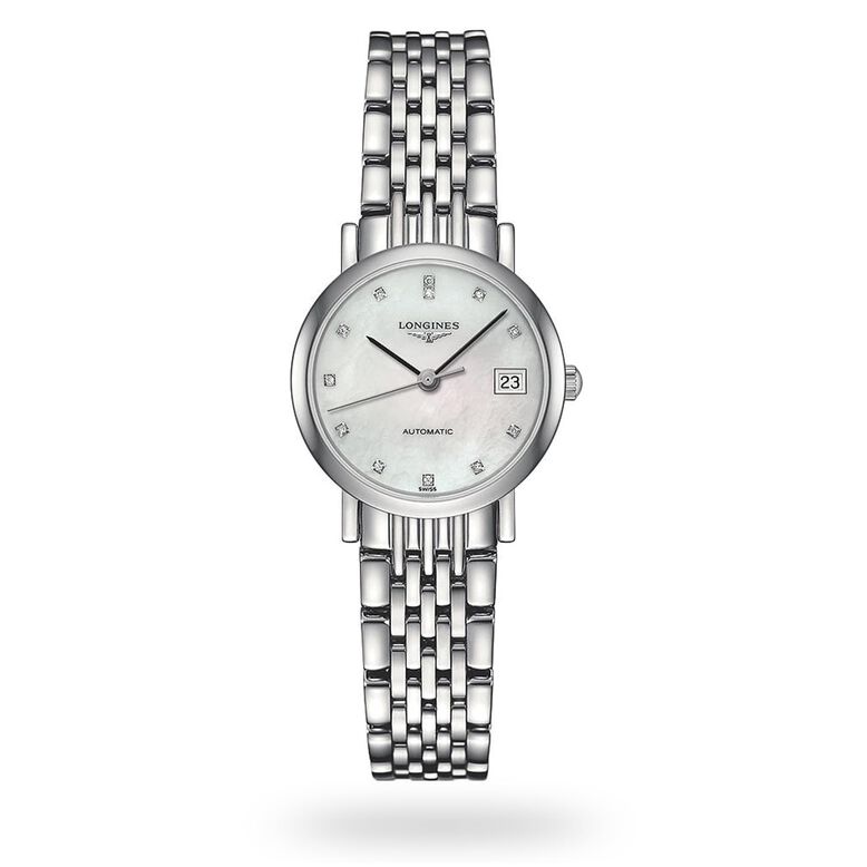 Elegant 25.5mm Diamond Automatic Ladies Watch, , hi-res