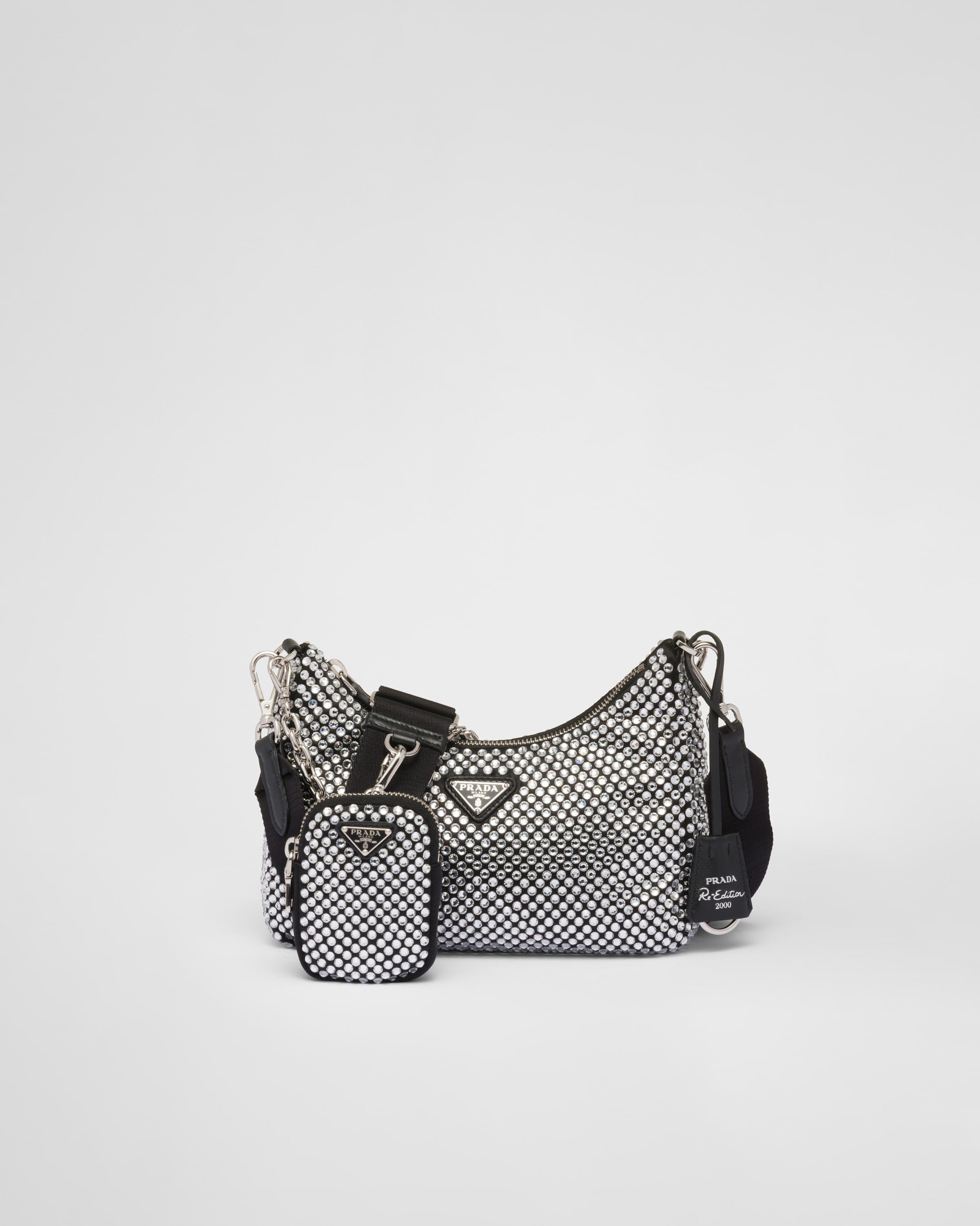 Prada Re Edition 2005 satin bag with crystals