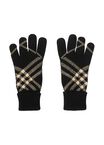 Check Cashmere Blend Gloves