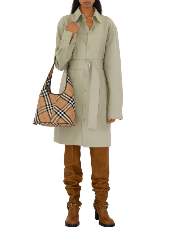 Small Check Shoulder Bag, , hi-res