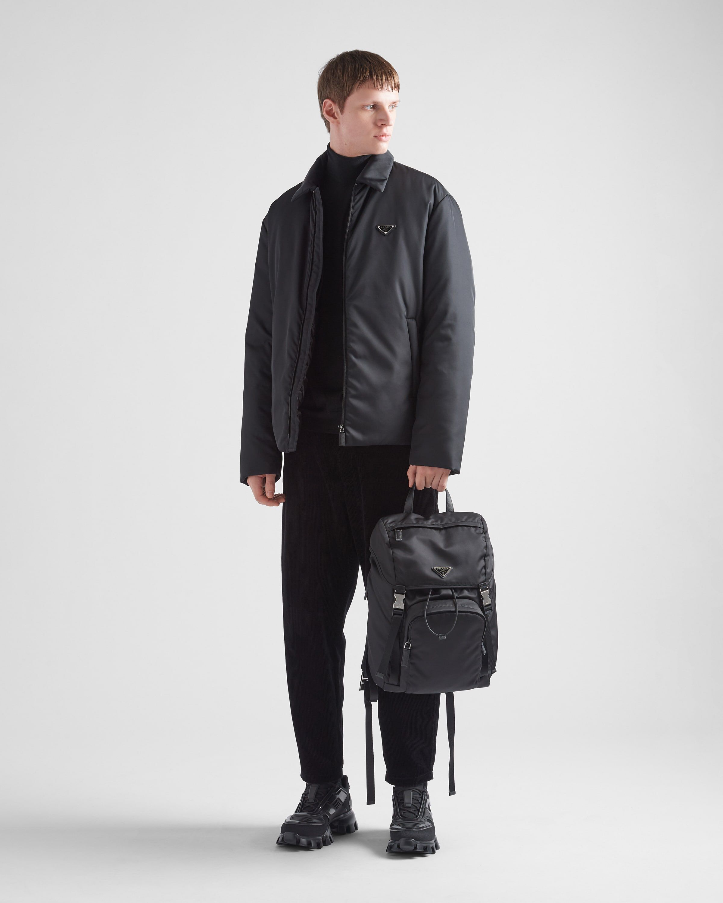 Prada saffiano leather backpack hot sale