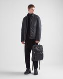 Re-Nylon and Saffiano leather backpack, , hi-res