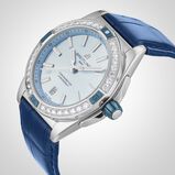 Super Chronomat Automatic 38 Blue Leather Strap Watch, , hi-res
