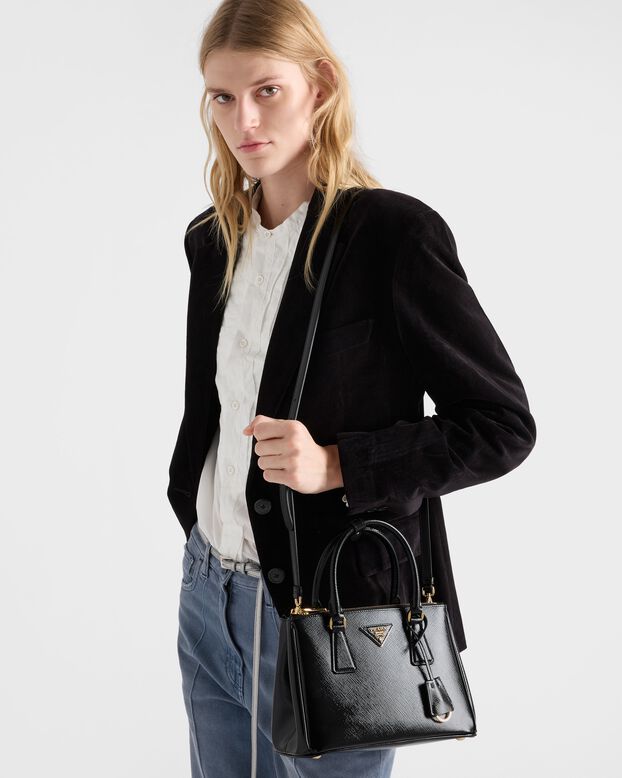 Prada Galleria small patent Saffiano leather bag, , hi-res