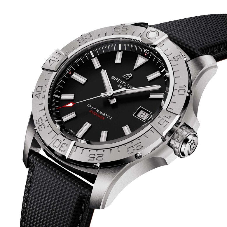 Avenger Automatic 42mm Mens Watch Black Leather, , hi-res