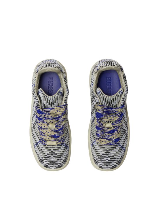 Check Knit Box Sneakers, , hi-res