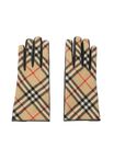 Check Wool Cashmere Gloves