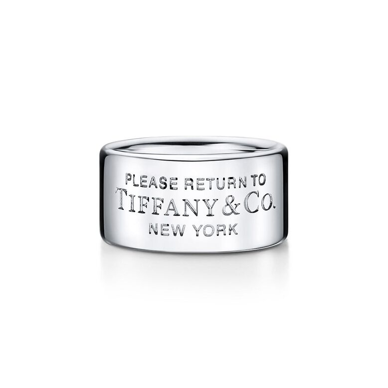 Return to Tiffany&trade; wide ring in sterling silver, 10 mm wide. - Size 5, , hi-res