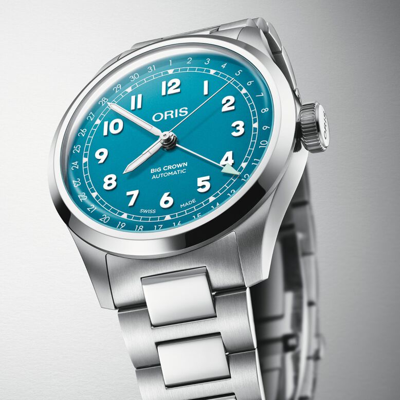 Big Crown Pointer Date 40mm Mens Watch Blue, , hi-res
