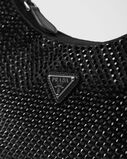 Satin mini-bag with crystals, , hi-res