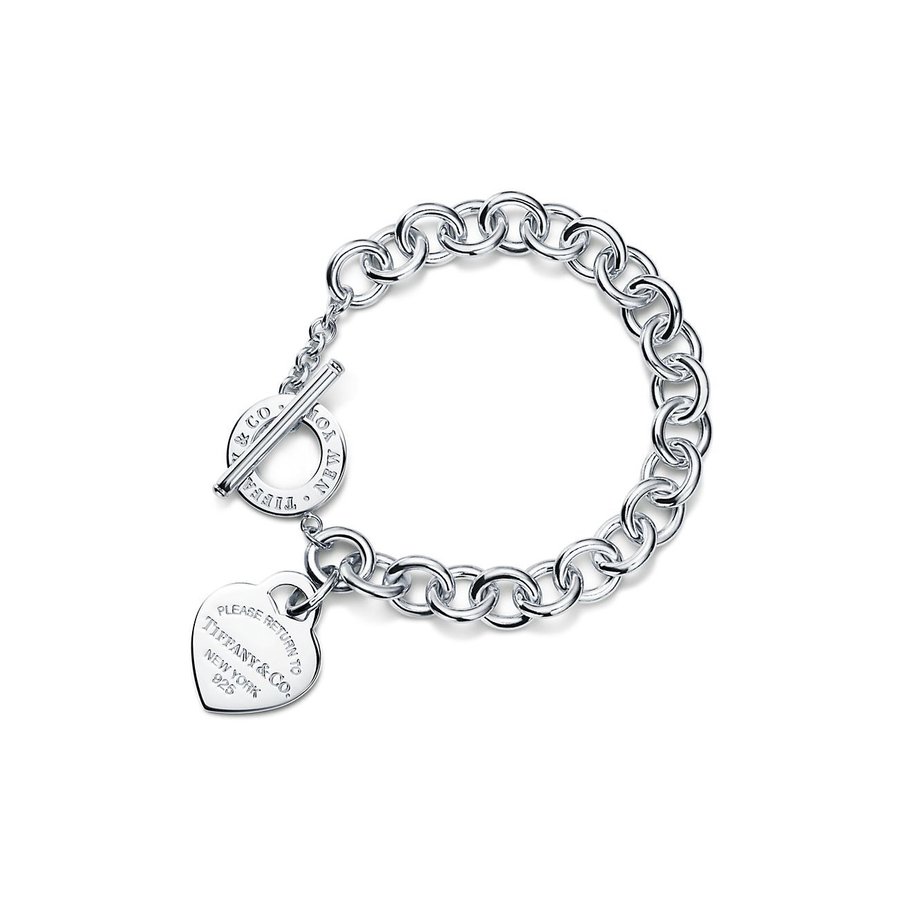 Return to Tiffany™ Heart Tag Toggle Bracelet in Silver Size Medium