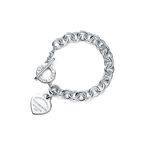 Return to Tiffany™ Heart Tag Toggle Bracelet in Silver - Size Medium