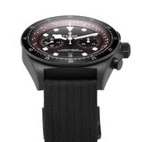 Pelagos FXD Chrono &quot;Cycling Edition&quot; 43mm black carbon composite case black fabric strap, , hi-res