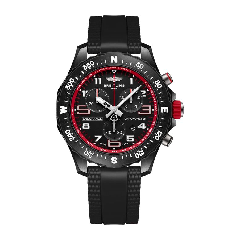 Endurance Pro 44mm Unisex Watch Black Red, , hi-res