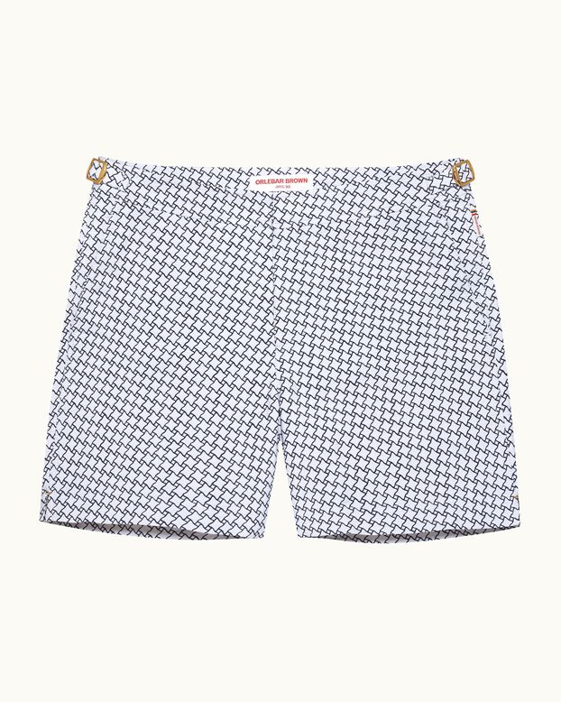 Bulldog Jacquard High-Low Geo White, , hi-res