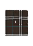 Wide Check Wool Scarf, , hi-res
