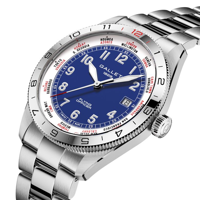 Flying Officer Automatic 40mm Unisex Watch Blue Dial, , hi-res