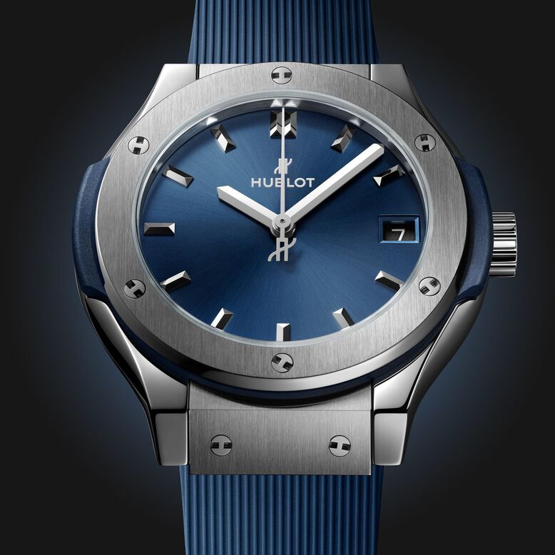 Classic Fusion Titanium Blue 33mm Ladies Watch, , hi-res