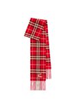 Narrow Check Cashmere Scarf, , hi-res