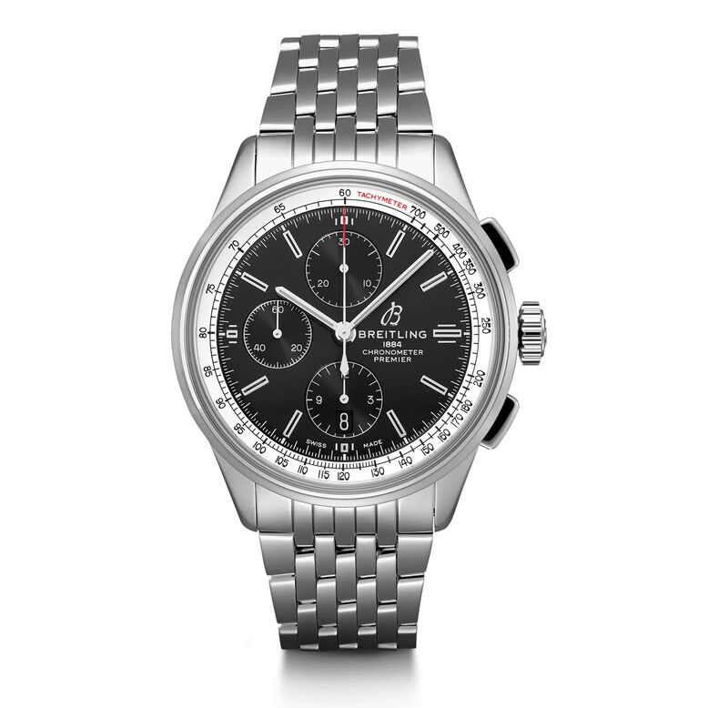 Premier Chronograph 42 Stainless Steel Watch, , hi-res