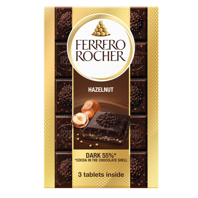 Rocher Tablets Dark Chocolate Flavour, , hi-res