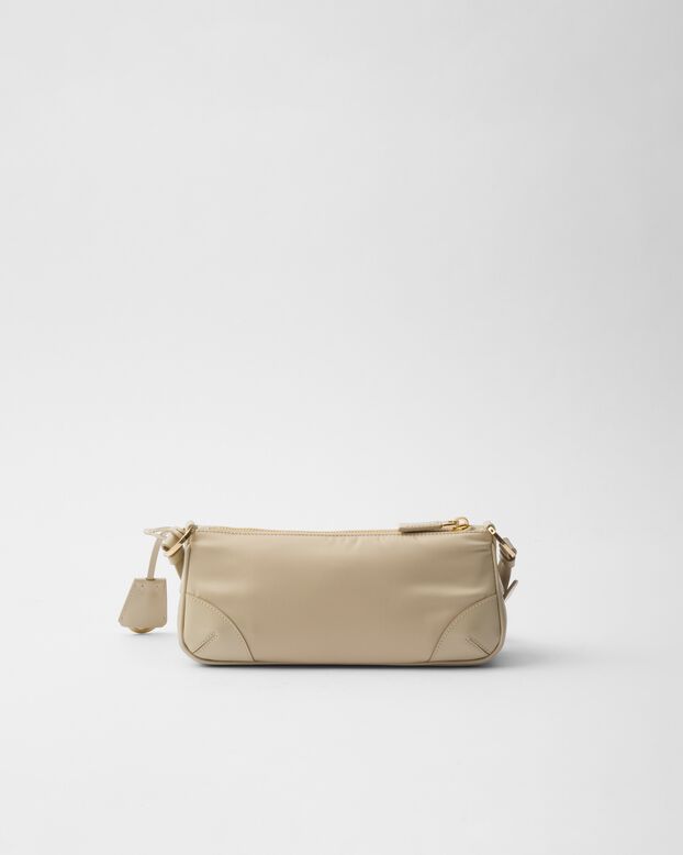 Re-Edition 2002 Re-Nylon and brushed leather shoulder bag, , hi-res