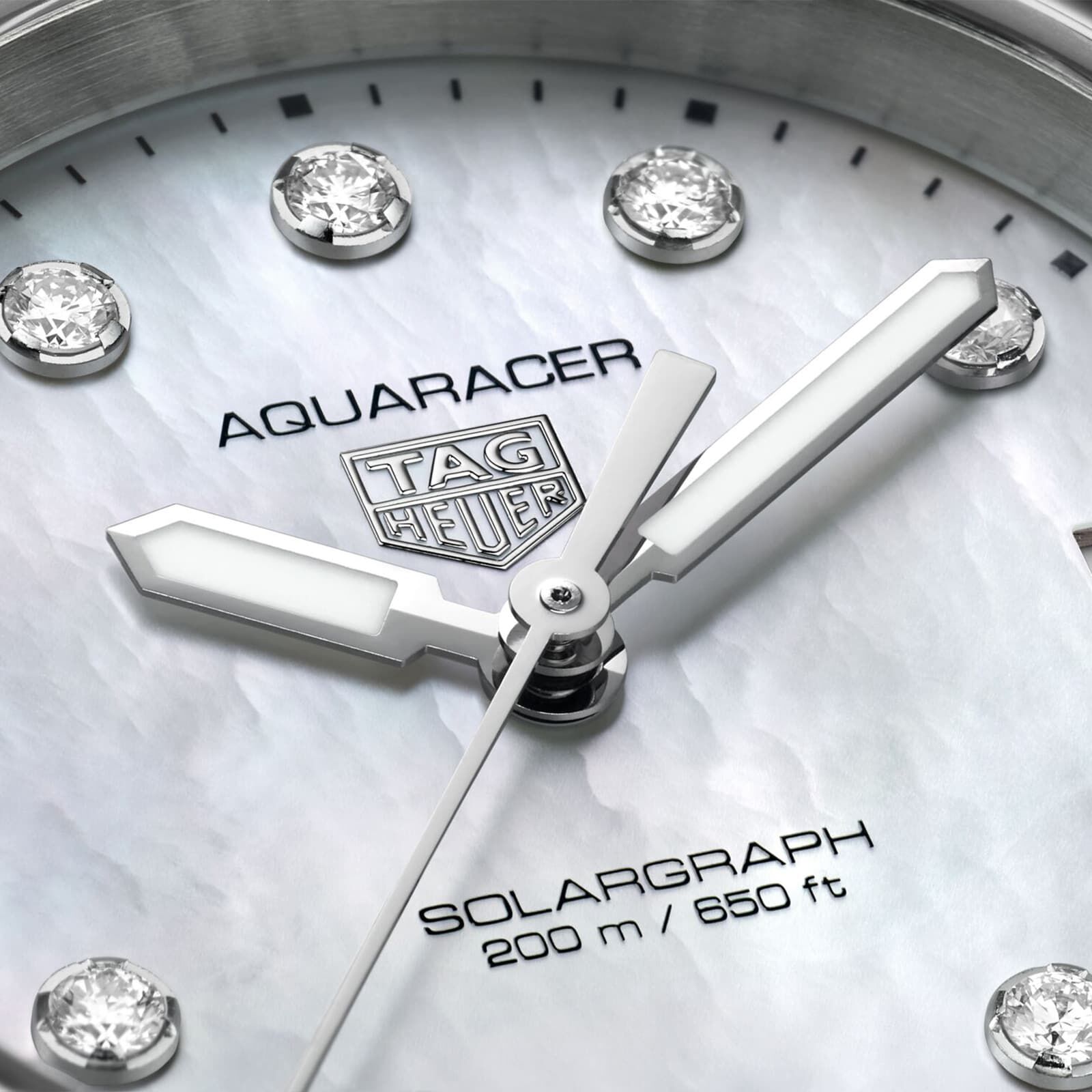 Tag heuer aquaracer mother of pearl clearance